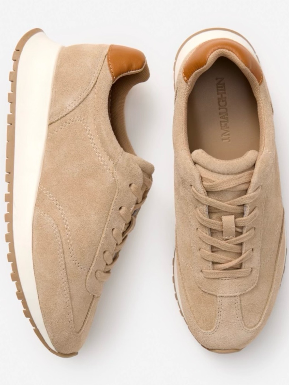 Beige Suede J.McLaughlin Agathe Sneakers